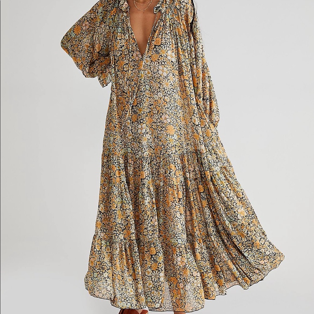 Feeling Groovy Free People Maxi Dress